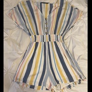 ABERCROMBIE STRIPED ROMPER